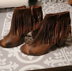 Diba true fringe bootie